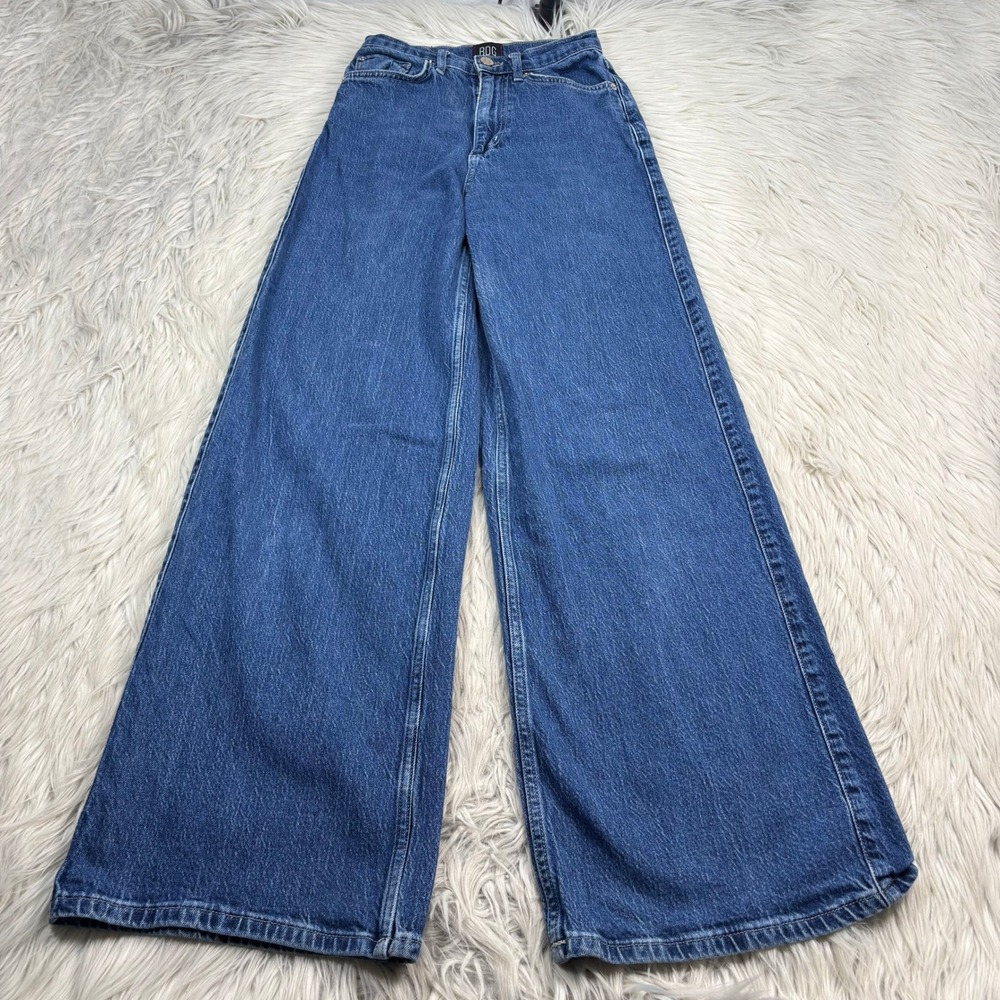 BDG Women's 25 Medium Wash A-Wide Jeans A-line Baggy Urban Cool Girl